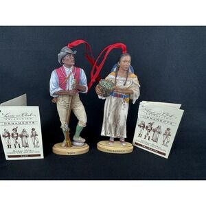 Lewis & Clark Michael Haynes Signature Collection Sacagawea & York Ornaments